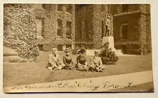RPPC Toronto Illinois. Sitting In Front Of Government Building Vintage Postcard picture