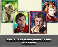 Topps Star Wars Card Trader Original Art SPEED PAINTINGS Epic/SR/R/T6 Set picture