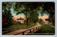 Haverhill MA-Massachusetts, Poet Whittier's Birthplace Vintage Souvenir Postcard picture