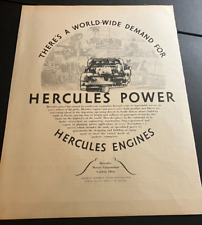 RARE Hercules Engines from Canton, Ohio - Vintage Original Print Ad / Wall Art picture