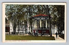 Schenectady NY-New York, Bandstand In Crescent Park, Gents, Vintage Postcard picture