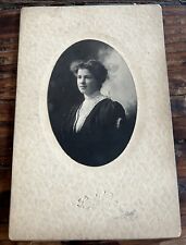 c1880s Cute Young Lady Woman Girl Cabinet Card Photo. Large. Danbury CT. picture