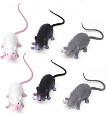 HONBAY 6PCS Plastic Halloween Fake Rat Simulation Mouse Maggot Toy Novelty Prop  picture