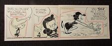 Late 80's Early 90's THE SMITH FAMILY Original Comic Strip Art 16.5x5.5