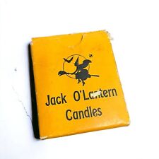 Vintage c1930s Jack O' Lantern Halloween Candlex Box w/ 2 Wax Candles picture