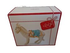 Lenox First Blessing Nativity Donkey Figurine Standing Ivory Blue Blanket RARE picture