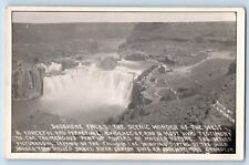 Twin Falls Idaho ID Postcard RPPC Photo Shoshone Falls Scenic View M B Martin picture
