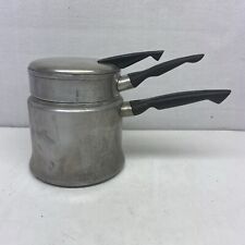 Vintage Mirro Aluminum Double Boiler Pot 1 1/2 Quart Model M-1801 Made in USA picture