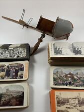 Vintage Stereoscope Viewer Plus 120 Slides/Cards picture