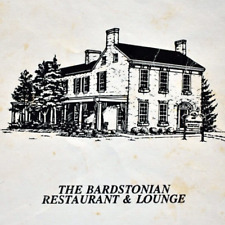 Vintage 1990s The Bardstonian Restaurant Lounge Menu Bardstown Kentucky picture