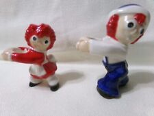 Vintage Raggedy Ann & Andy Ceramic Candle Holders picture