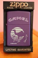 1993 Zippo Camel Lighter Purple Desert Sunset Sealed picture