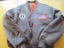 MEDIUM ROTHCO FLYER'S JACKET USAF SAGE GREEN MEN'S INTERMEDIATE MA-1 REVERSIBLE  picture