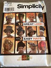 Simplicity Sewing Pattern 9560 Size S-M-L 🧵 Partially Cut & Complete 🪡 Hats picture