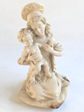 Vtg Goldscheider Bianchi Alabaster Statue Madonna & Child From Italy  picture