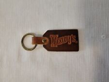 Vintage Wendy's Restaurant Leather Keychain picture