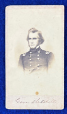 Signed 1862 CDV Civil War Major General Ormsby Mitchell Astronomer Photo picture