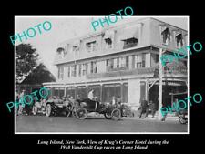 OLD POSTCARD SIZE PHOTO OF LONG ISLAND NEW YORK VIEW OF THE KRUGS HOTEL c1910 picture