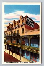 New Orleans LA-Louisiana, Antoine's Restaurant, Advertising, Vintage Postcard picture