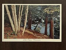 Lake Owen Cable Wisconsin Vintage Postcard Chequamegon Fishing picture