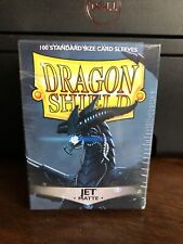 Dragon Shield Sleeves Pack of 100 Standard Size Card Sleeves Jet Matte picture