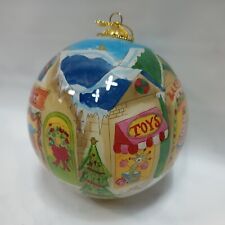 2005 PIER 1 IMPORTS LI BIEN GLASS HAND PAINTED TOY CANDY BAKERY BALL ORNAMENT  picture