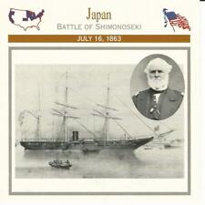 1995 Atlas, Civil War Cards, #33.19 Japan, Battle Shimonoseki, McDougal picture