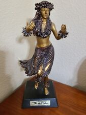 Kim Taylor Reece Resin Bronze Aloha Hula Girl Statue picture