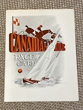 Vintage Canadian Pacific Cruise Line RACE CARD 1941 HMS Montclare Programme WWII picture