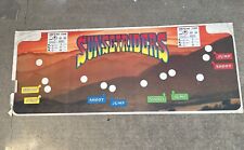 Old Used  Sunset Riders Control Panel Overlay Original factory Arcade video Game picture