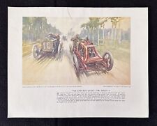 1906 French Grand Prix Ferenc Szisz Renault F Gordon CROSBY Art Print picture