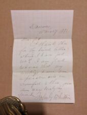 JOHN GREENLEAF WHITTIER Autograph Letter Signed + mailing envelope 1883 picture