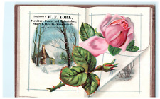 W.F. York Furniture & Undertake Waterbury CT Floral Snow Scene 6