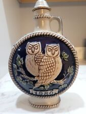 Vintage 1980 First Edition Goebel Saltglazed Stoneware Bavarian Owl Decanter picture