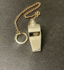 Vintage The Acme Thunderer Cork Ball Whistle & Chain Made In England WWII/Police picture