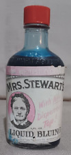 Vintage 1963 Full Bottle Mrs. Stewart's Liquid Bluing picture