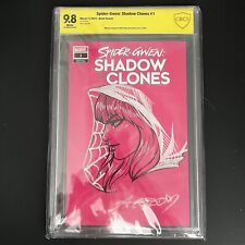 Spider-Gwen: Shadow Clones #1 2023 CBCS 9.8 (Signed And Sketched By Ariel Diaz) picture