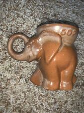 1979 Frankoma Republican GOP Elephant Political Mug Cup Brown picture