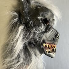 Pumpkin Time Halloween Latex Monster Mask Silver Wolf New With Tags Mint A+ picture