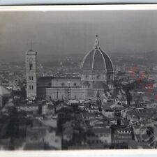 c1940s Florence Italy Cathedral of Santa Maria del Fiore Real Photo Snapshot C52 picture