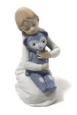20th Century Spain Vintage Porcelain Figure My Teddy Bear Hand Made Painting picture