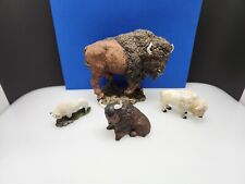 Vintage Buffalo Figurines Sculptures Ceramic Plastic Schleich & More picture
