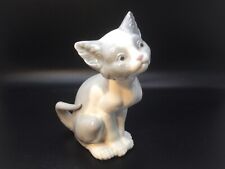 Lladro Gray and White Porcelain Kitty Cat Figurine, Spain picture