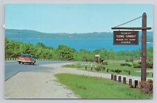 Scenic Turnout On M-115 Benzonia And Frankfort, Michigan Chrome Postcard 793 picture