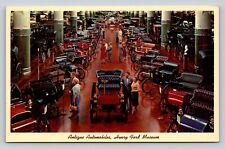 Antique Automobiles at Henry Ford Museum DEARBORN Michigan VTG Postcard 0748 picture