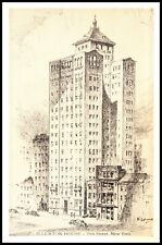 New York City NY Allerton Hotel For Women Mock Up W Classic Cars Postcard 543 picture