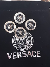 Lot of  4 Versace  BUTTONS  gold & black   17 mm 0,6 inch picture