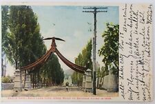 Vintage Salt Lake City Utah UT Eagle Gate Built by Brigham Young Postcard 1906 picture