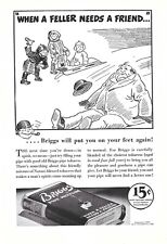 1937 Briggs Pipe Mixture Tobacco Vintage Print Ad Smoking Ephemera picture