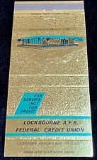 LOCKBOURNE Air Force Base Ohio Vintage Front-Strike 30 Matchbook Cover B-2410 picture